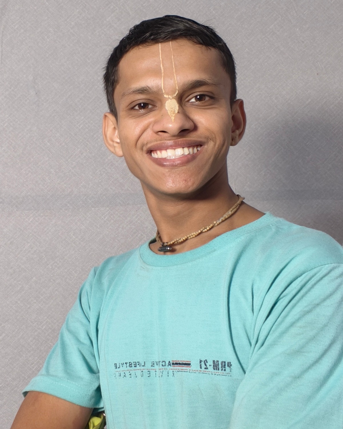Devine Yoga live class and founder Dev guiding stress-relief yoga